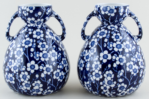 Bulb Vases Pair c1920s